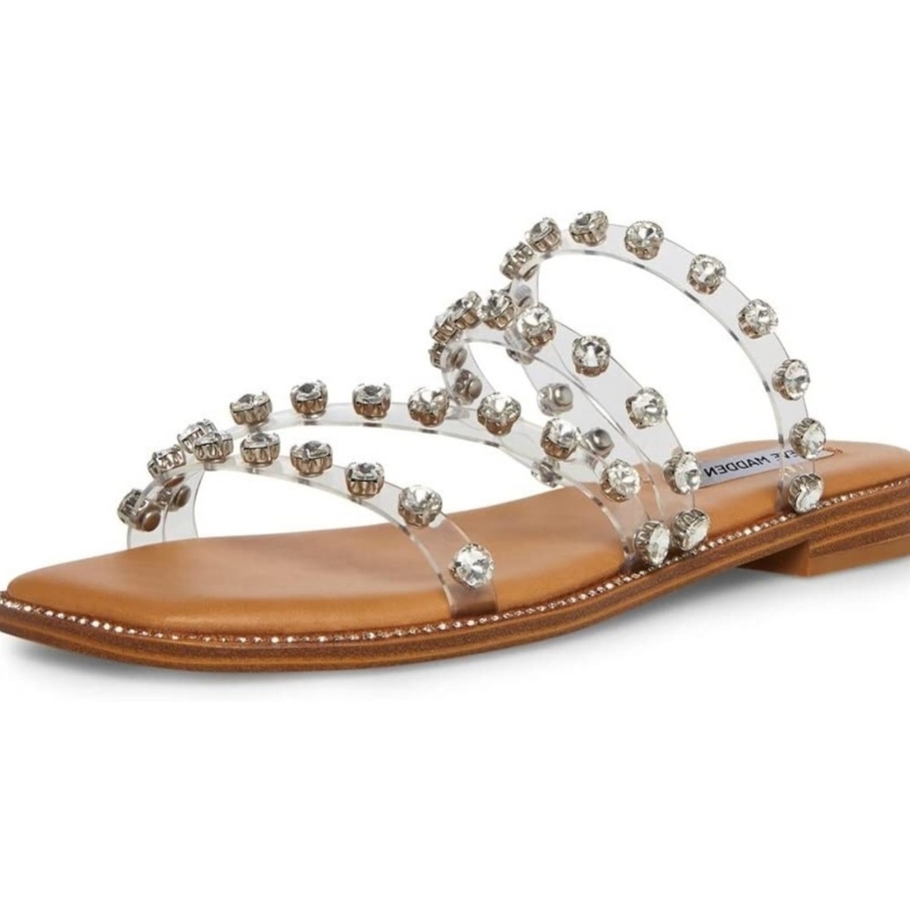 New Steve Madden Skyler Jelly Slide Sandals Size 9 NIB
